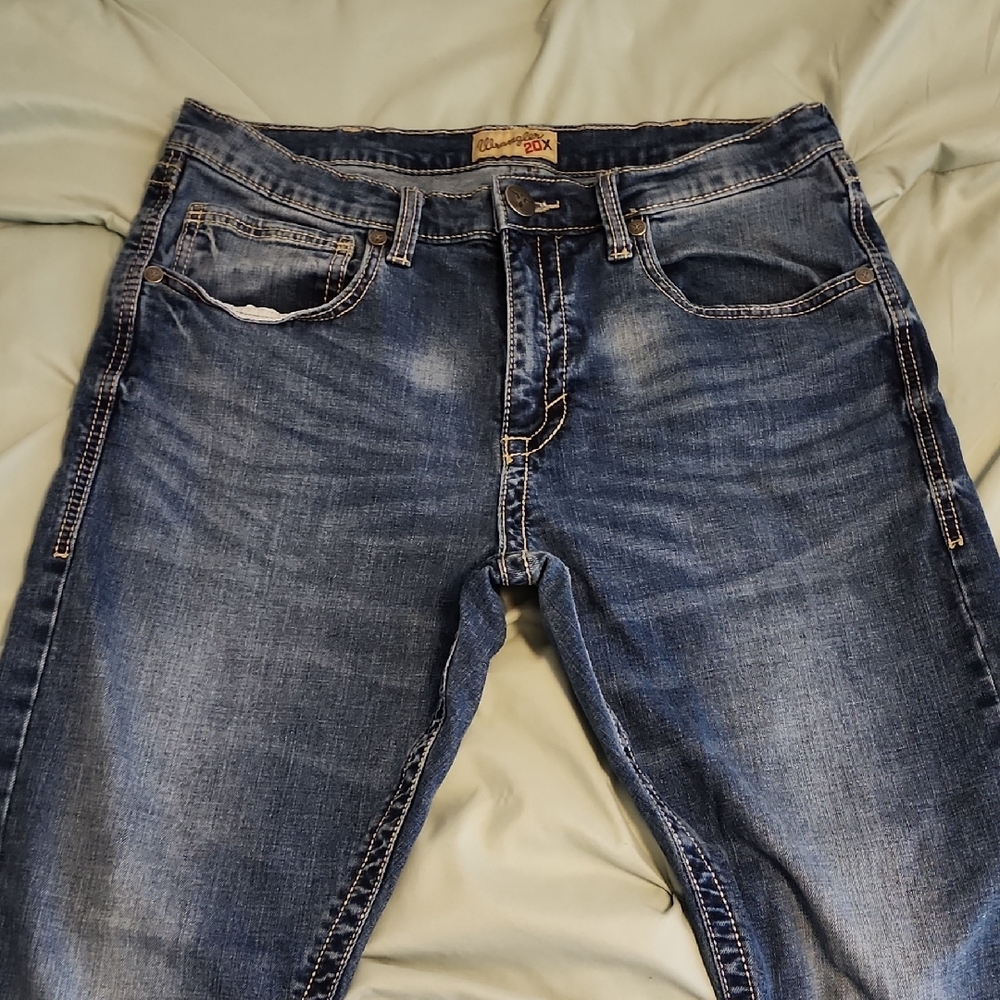 Wrangler Blue Jeans with Vintage Fading